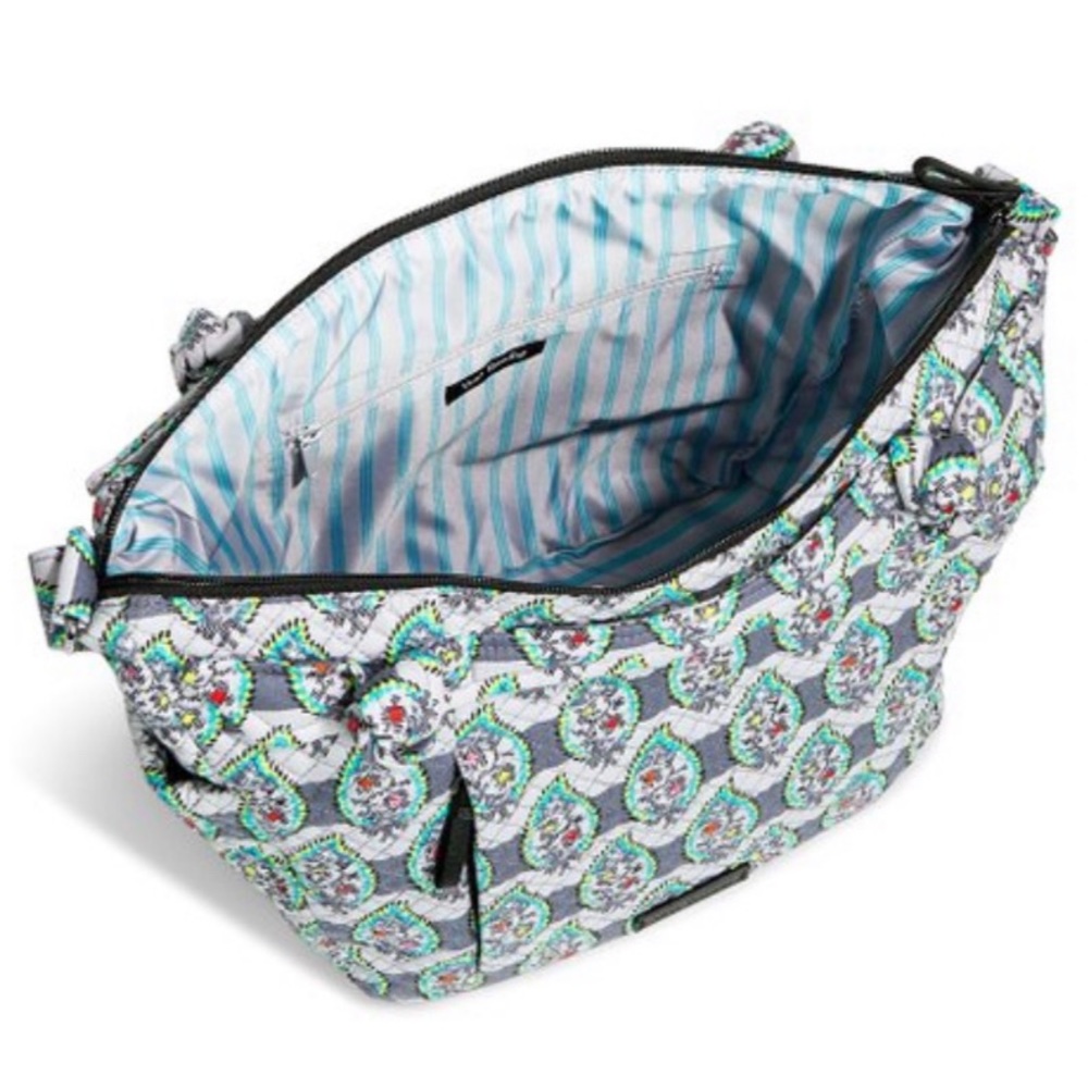 Vera Bradley Paisley Stripes Hadley On-the-Go Crossbody Bag - Picture 8 of 9